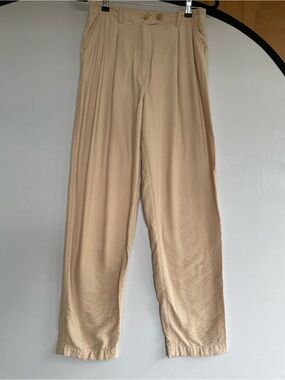 Love, Whit by Whitney Port Beige Linen Tailored Pants Size 6